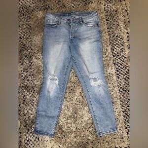 Old Navy O.G. High-Rise Light Blue Distressed Skinny Jeans